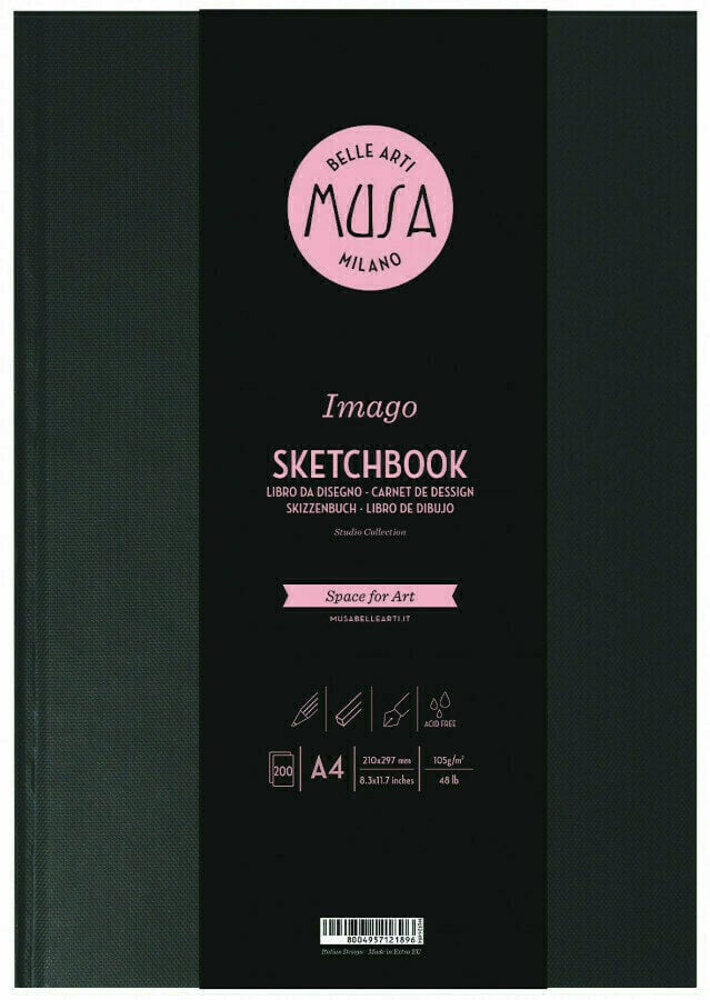 Carnet de croquis Musa Imago Sketchbook A4 105 g Carnet de croquis