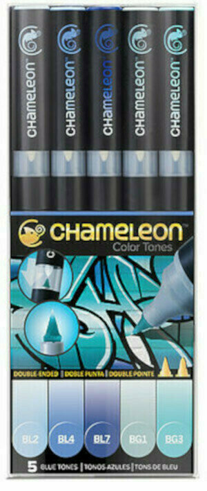Levně Chameleon Blue Tones Stínovací popisovač Blue Tones 5 ks