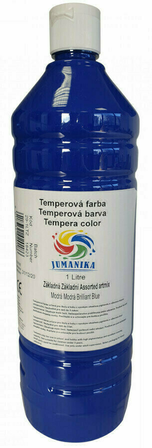 Tempera barva Jumanika 29-1LTZ Tempera barva Brilliant Blue 1000 ml 1 kos