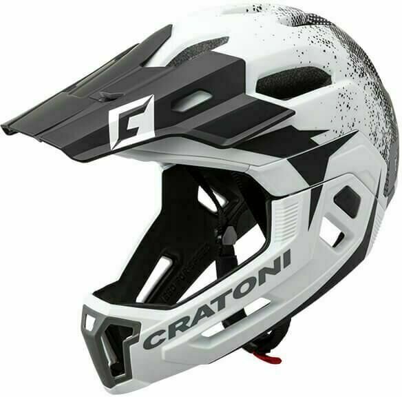 Bike Helmet Cratoni C-Maniac 2.0 MX White/Black Matt S/M Bike Helmet
