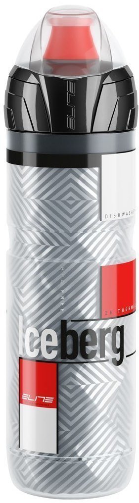 Kolesarske flaše Elite Iceberg Red Silver/Red 650 ml Kolesarske flaše