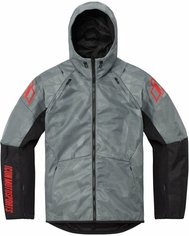 Geacă textilă ICON Airform Battlescar™ Jacket Gray L Geacă textilă
