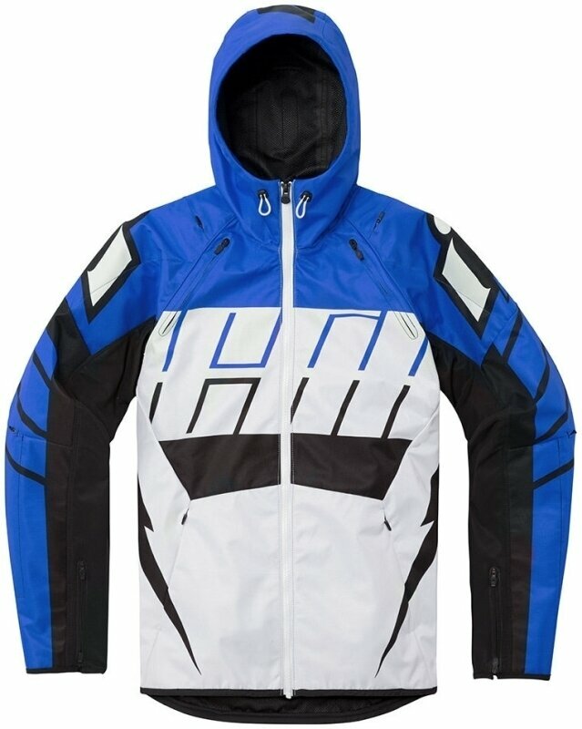 Textiele jas ICON Airform Retro™ Jacket Blue 2XL Textiele jas