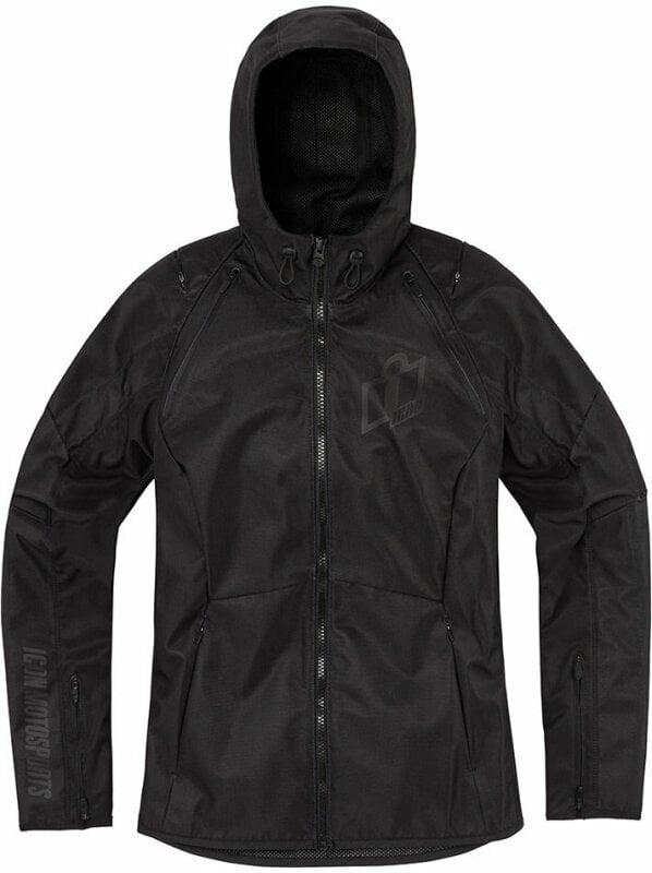 Textiele jas ICON Airform™ Womens Jacket Black S Textiele jas