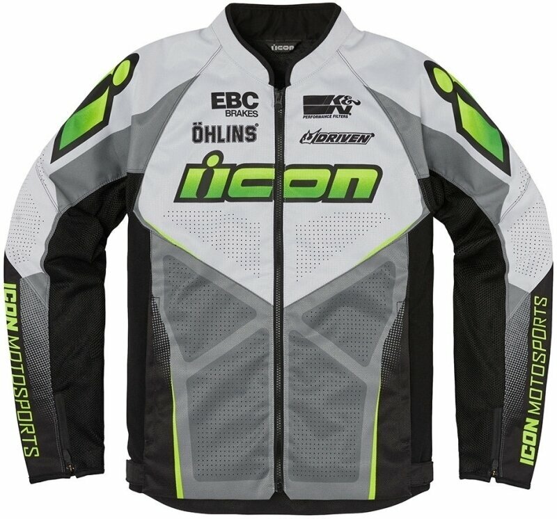 Textiele jas ICON Hooligan Ultrabolt™ Jacket Hi-Viz S Textiele jas