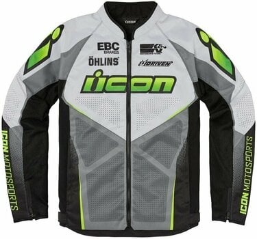 Textiele jas ICON Hooligan Ultrabolt™ Jacket Hi-Viz S Textiele jas - 1