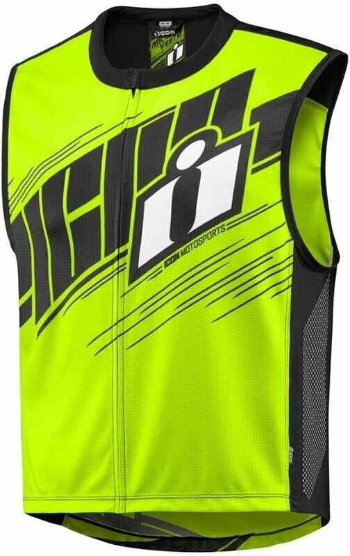 Reflecterend vest voor motorfiets ICON Mil-Spec 2™ Vest Hi-Viz Yellow M-S Reflecterend vest voor motorfiets