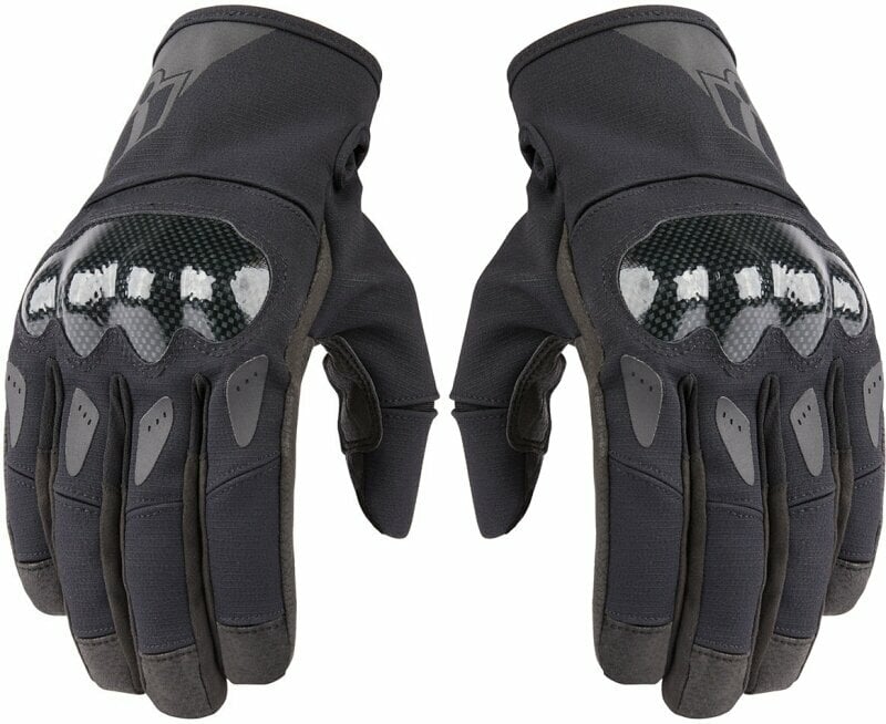 Motorcycle Gloves ICON Stormhawk™ Glove Black 3XL Motorcycle Gloves