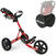 Manuálny golfový vozík Clicgear 3.5+ Red/Black SET Manuálny golfový vozík
