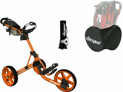 Ръчна количка за голф Clicgear 3.5+ Orange DELUXE SET Ръчна количка за голф - 1