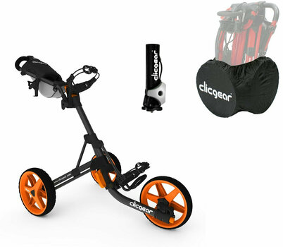 Wózek golfowy ręczny Clicgear 3.5+ Charcoal/Orange DELUXE SET Wózek golfowy ręczny - 1