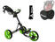 Manuální golfové vozíky Clicgear 3.5+ Charcoal/Lime DELUXE SET Manuální golfové vozíky