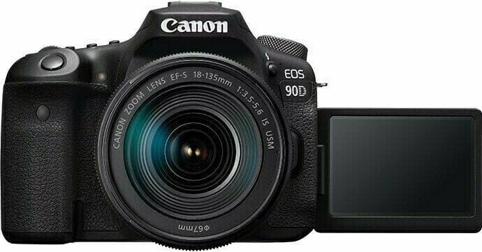 DSLR kamera Canon EOS 90D 18-135 IS STM Sort