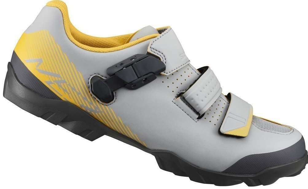 Chaussures de cyclisme pour hommes Shimano SHME300 Grey Yellow 42E
