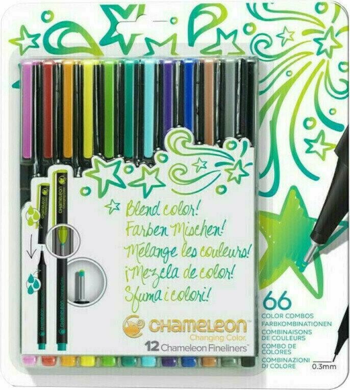 Popisovač Chameleon Basic Tones Fixky Primary Tones 12 ks