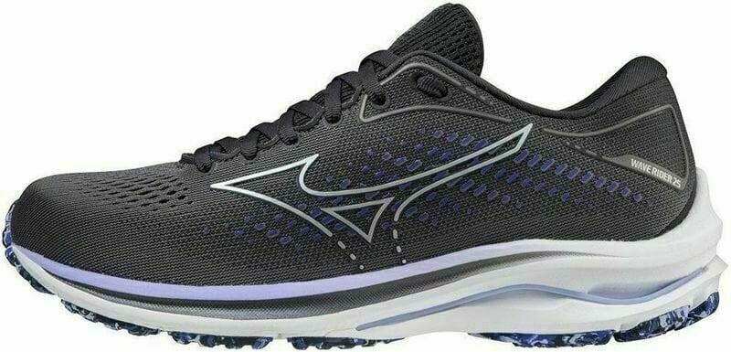Road running shoes
 Mizuno Wave Rider 25 Blackened Pearl/10077C/Violet Glow 36,5 Road running shoes