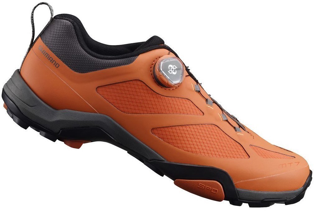 Chaussures de cyclisme pour hommes Shimano SHMT700 Orange 42