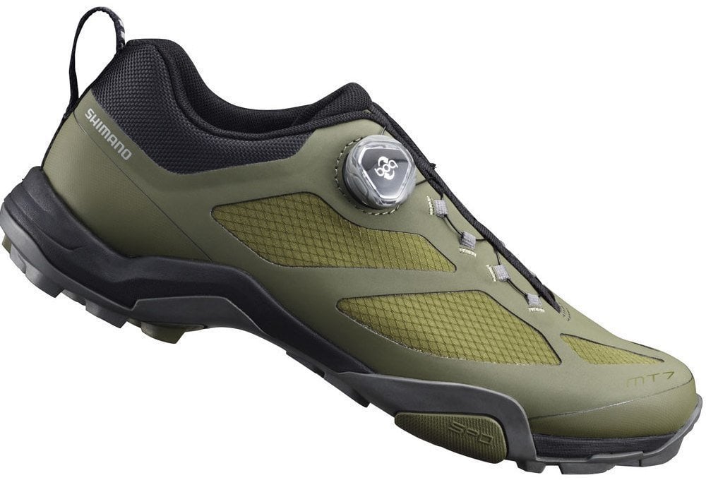 Herren Fahrradschuhe Shimano SHMT700 Olive 44