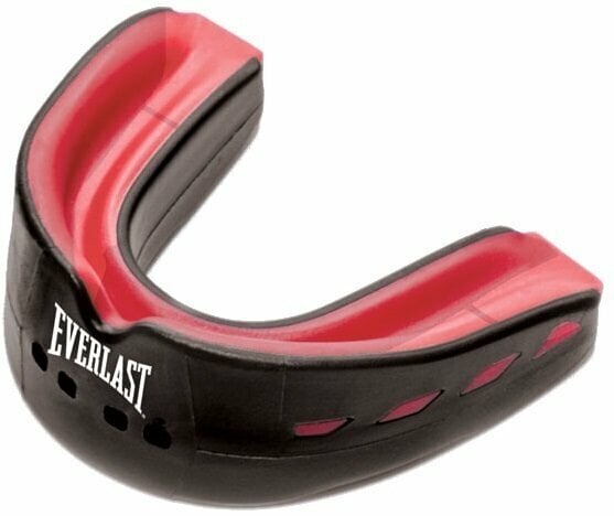 Προστατευτικό Πολεμικών Τεχνών Everlast Evershield Double Mouthguard Μαύρο-Κόκκινο