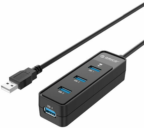 USB-jaotur Orico W5PH4-U3-BK 4 Port USB3.0 HUB