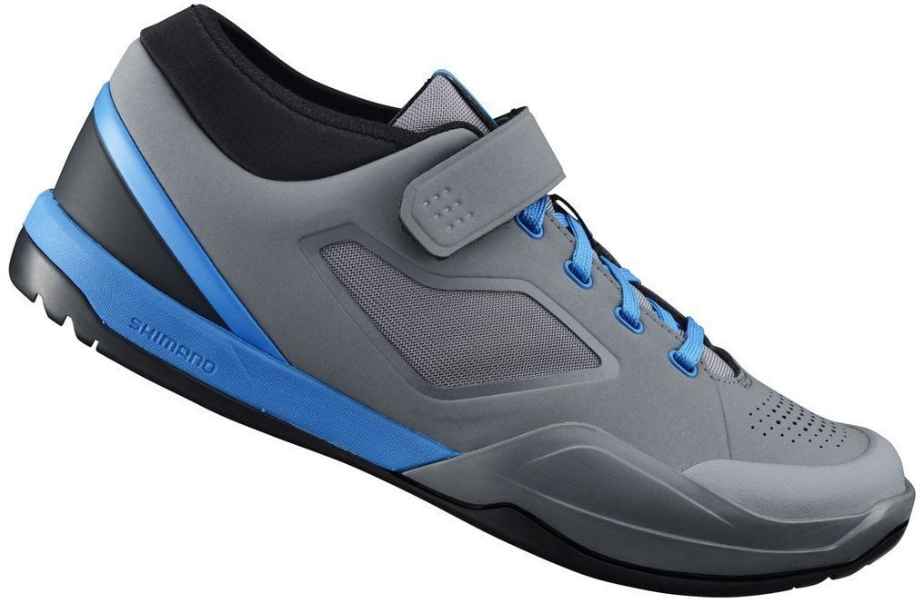 Pantofi de ciclism pentru bărbați Shimano SHAM701 Grey Blue 40