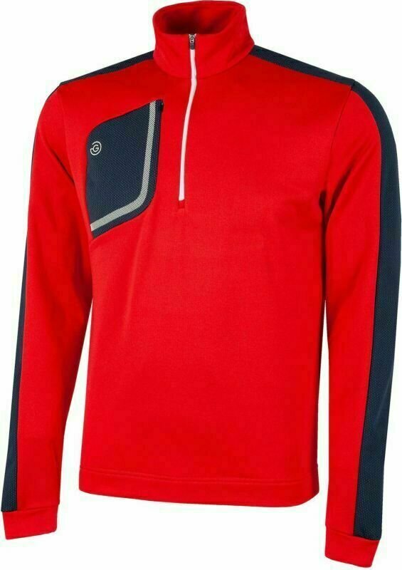 Sacou Galvin Green Dwight 1/2 Zip Red L Sacou