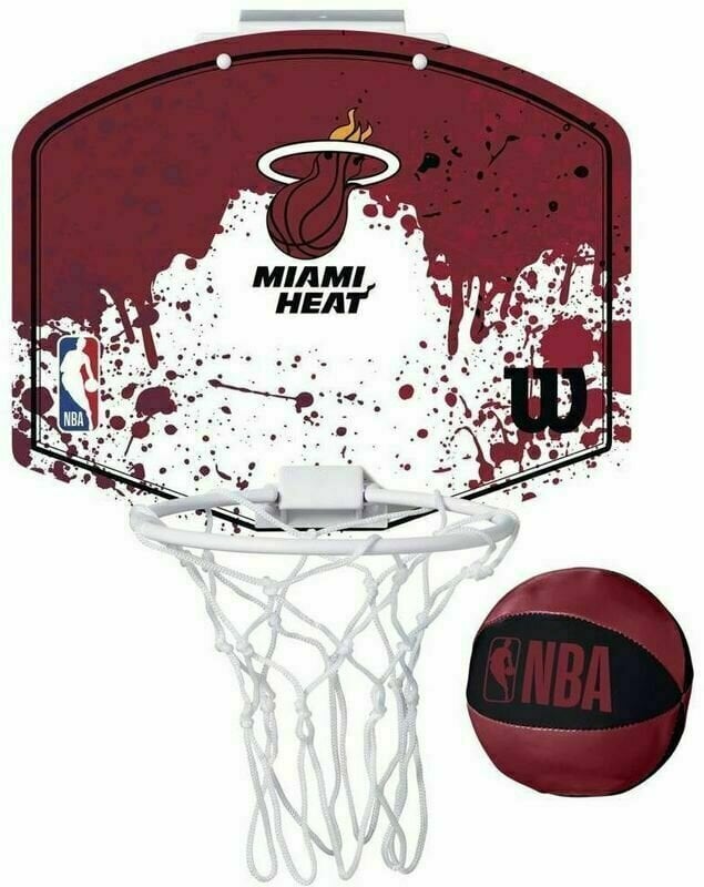 Koripallo Wilson NBA Team Mini Hoop Miami Heat Koripallo