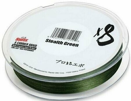 Sedal Sufix X8 Braid Stealth Green 0,128 mm 5 kg 150 m Braid - 1