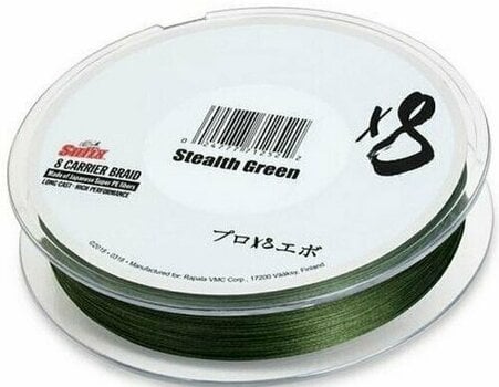 Najlon Sufix X8 Braid Stealth Green 0,148 mm 7,5 kg 150 m - 1