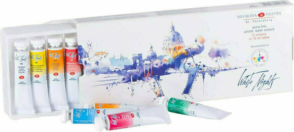 Watercolour Paint Nevskaya Palitra White Nights Set of Watercolour Paints 12 x 10 ml - 1