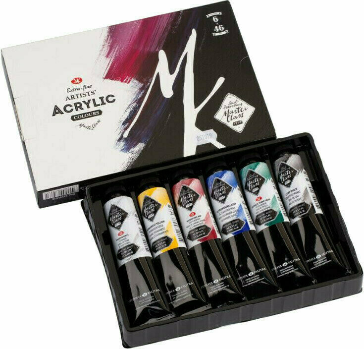 Peinture acrylique Nevskaya Palitra 12341418 Ensemble de peintures acryliques 6x46 ml