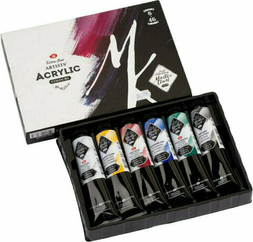 Peinture acrylique Nevskaya Palitra 12341418 Ensemble de peintures acryliques 6x46 ml - 1