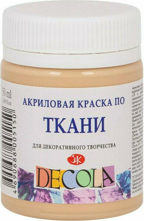 Peinture pour tissu Nevskaya Palitra Decola Peinture pour tissu Flesh 50 ml 1 pc