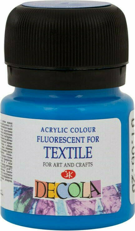 Peinture pour tissu Nevskaya Palitra Decola Fluo Peinture pour tissu Blue Fluorescent 20 ml 1 pc