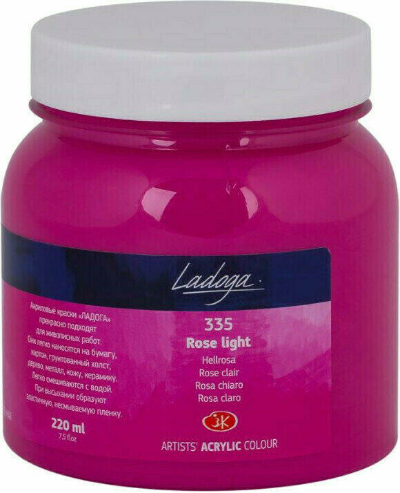 Akrylová barva Nevskaya Palitra Ladoga Jars Akrylová barva Rose Light 220 ml 1 ks