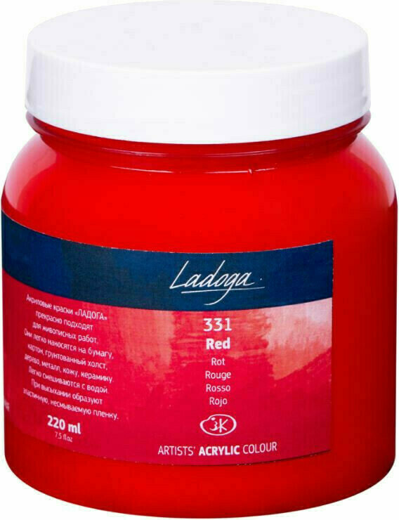 Farba akrylowa Nevskaya Palitra Ladoga Jars Farba akrylowa Red 220 ml 1 szt.