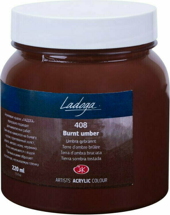 Akrylová barva Nevskaya Palitra Ladoga Jars Akrylová barva Burnt Umber 220 ml 1 ks