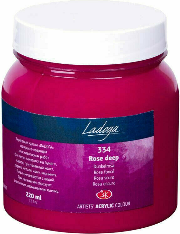 Culoare acrilică Nevskaya Palitra Ladoga Jars Vopsea acrilică Rose Deep 220 ml 1 buc.