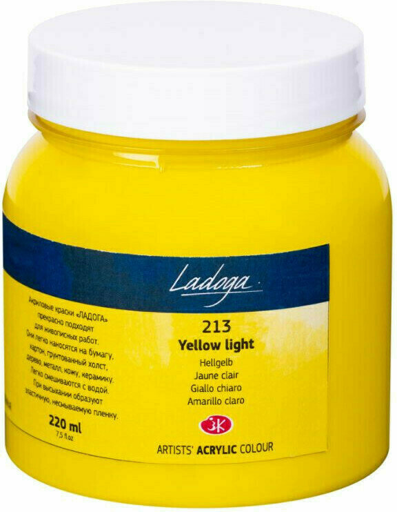 Akrylová barva Nevskaya Palitra Ladoga Jars Akrylová barva Yellow Light 220 ml 1 ks