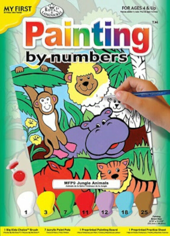 Dipingere con i numeri Royal & Langnickel Colorare coi numeri Animali selvaggi