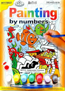 Dipingere con i numeri Royal & Langnickel Colorare coi numeri Tesoro dei pesci - 1