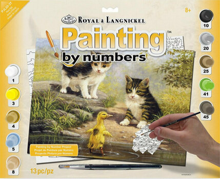 Рисуване по номера Royal & Langnickel Мозайка Котенца - 1