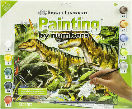 Slikanje po številkah Royal & Langnickel Barvanje po številkah Dinozavri - 1