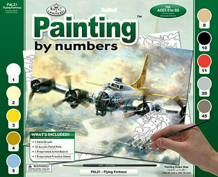 Рисуване по номера Royal & Langnickel Мозайка Самолет - 1