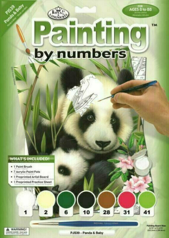 Pintura por números Royal & Langnickel Painting by Numbers Pandas Pintura por números