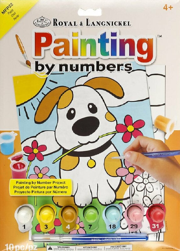 Рисуване по номера Royal & Langnickel Мозайка Кученце