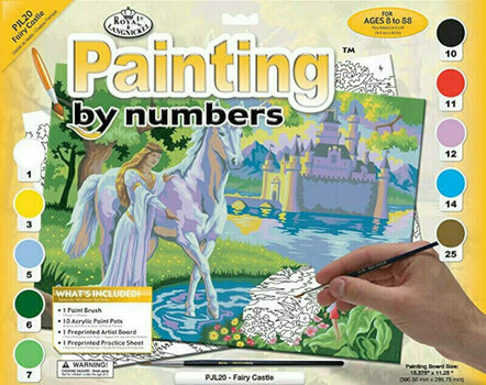 Dipingere con i numeri Royal & Langnickel Colorare coi numeri Principessa e unicorno - 1