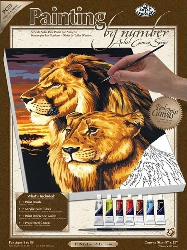 Målning med siffror Royal & Langnickel Målning med siffror Lions