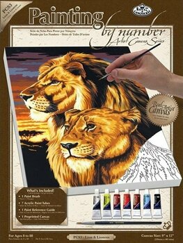 Рисуване по номера Royal & Langnickel Мозайка Лъв - 1