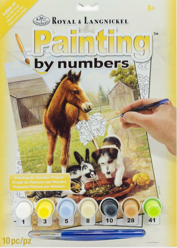 Dipingere con i numeri Royal & Langnickel Colorare coi numeri Animali domestici